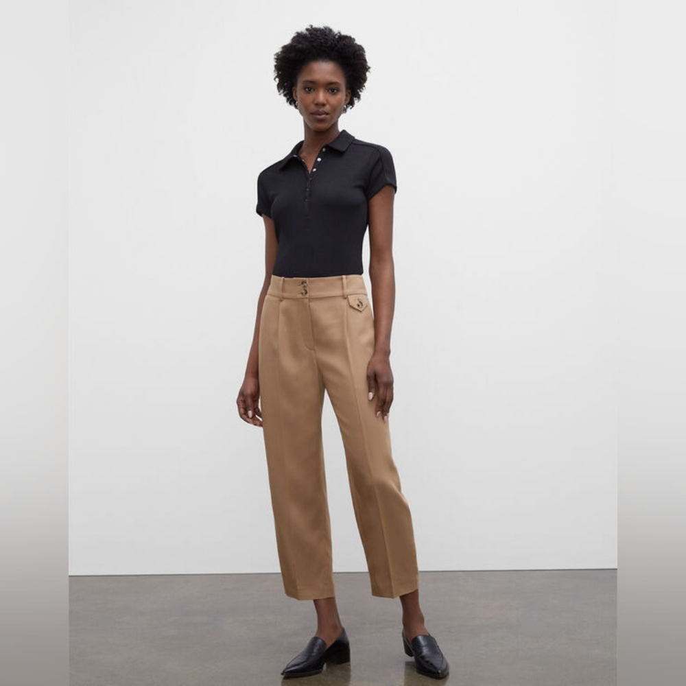 Club Monaco Tan Cropped Pants